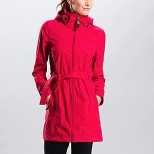 Lole Glowing Trench Coat Hooded Jacket XS